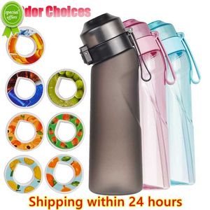 New Air Flavored Water Bottle Scent Up Water Cup Sports Water Bottle for Outdoor Fitness Fashion Water Cup with Straw Flavor Pods