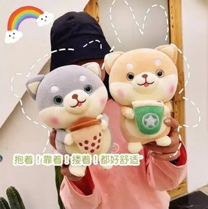 Nuevo Akita perro de peluche de juguete muñeca al por mayor lindo grande Shiba inu almohada para dormir taza de té muñeca tazas de leche regalos de los muppets