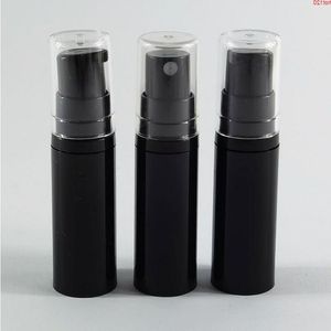 Bouteille de lotion à pompe sans air noire de 5 ml, mini récipient rechargeable de 5 cc avec couvercle transparent, nouvel arrivage, Bqxpt