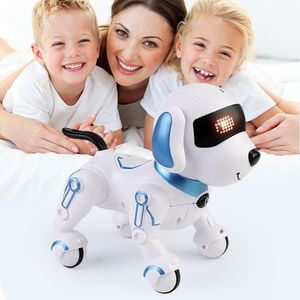 Nouveauté AI chien intelligent bionique robot animal de compagnie avec télécommande cadeau jouet pour enfants robots