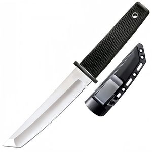 Cuchillo recto de supervivencia 17T, hoja de satén con punta de Tanto, cuchillo de hoja fija, herramientas de caza