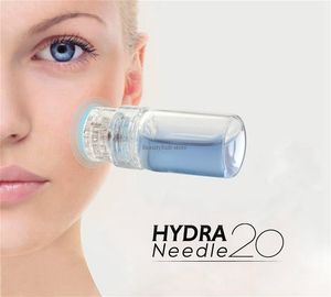 Máquina adelgazante Derma Roller 20 Micro Aguja Puntas de titanio Botella Derma Sello Agujas Cuidado de la piel Suero blanqueador antienvejecimiento Reutilizable