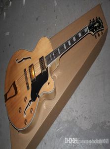 Nueva llegada G L5 L5 Jazz guitar F Semi Hollow Guitarra eléctrica de color natural en stock4011304