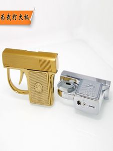 Nueva llegada mini novedoso metal aomai livero antorcha a prueba de viento cigarrillo pistola pistola con caja de regalo8570087
