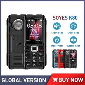 Nouvelle Arrivée SOYES K80 GSM 2G Mobile Téléphone Débloqué 1800 mAh Double Cartes SIM Double Torche Son Fort MP3 FM Vibration Téléphone Portable Aîné