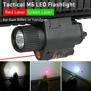 Airsoft Scope Tactical White Light Hunting Light avec viseur laser rouge pour la chasse à la tête de casque CL15-0003