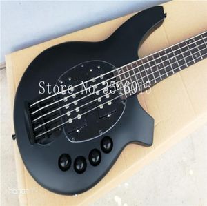 Nouvelle arrivée Top Qulity Music Man Bongo Metal Black 5 Strings Active2018 Pickups Bass Guitar Musicman Bass Guitar 20159678544