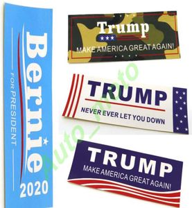 Nouvelle arrivée Trump 2020 Autocollants 4 styles 1035 cm drôle de pare-chocs de pare-chocs Sticker drapeau autocollant pour véhicule de style voiture