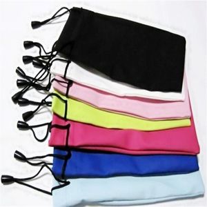 Nouvelle arrivée entière 500pcs / lot étanche sac de téléphone portable lunettes de soleil pochette sac à lunettes souple étui à lunettes beaucoup de couleurs 224S