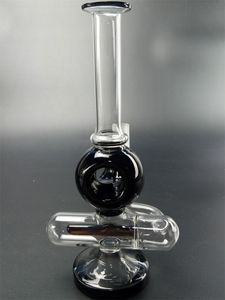 New Arrive Clear Black Skull Glass Water Bong Hookah 10 pulgadas pipa para fumar para aceite de tabaco Dab Rigs Accesorios