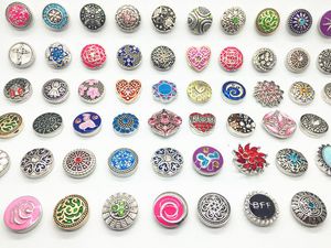 Assortiment de boutons à pression interchangeables de 18mm, fermoirs à breloques métalliques, bijoux à faire soi-même, gingembre, nouvel arrivage