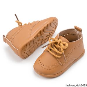 New Baby Shoes Leather Baby Boy Girl Shoes Rubber Sole Anti-slip Toddler First Walkers Newborn Crib Shoes Moccasins