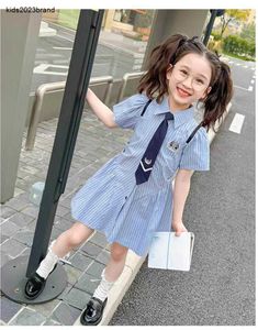 Nouveau bébé jupe académie design repeuple princess robe taille 90-140 cm kids de créateur vêtements d'été filles fête 24april