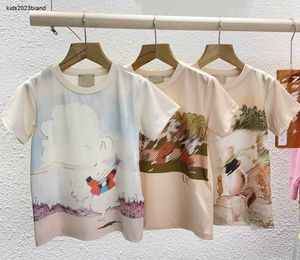 Nouveau bébé T-shirts de haute qualité coton enfant t-shirts Taille 100-150 enfants vêtements de marque mignon imprimé animal garçons fille manches courtes Jan20