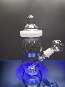 Nouveau babybottle bong huile Rigs pipe à eau chargeur de verre bong avec diffuseur de trous d'épingle verre épais dab rigs zeusartshop