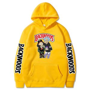 New Backwoods pull à capuche imprimé pour hommes et femmes vêtements de sport de style coréen vêtements décontractés et amusants pour garçons et filles H0831