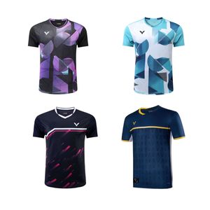 Nouvelle collection de maillots de badminton pour les hommes et les femmes pour enfants à manches courtes à manches courtes rapides t-shirts de vêtements de sport Youneex Victor