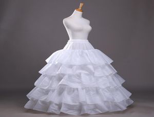 Nuevo vestido de fiesta enagua enagua de crinolina blanca vestido de novia falda de 3 aros crinolina para vestido para quinceañeras barato 8877486