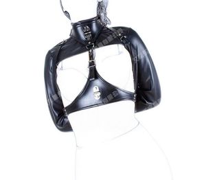 NOUVEAU BDSM SEX PRODUCTIONS SEXE TOYS BONDAGE BLACK SofE Cuir réglable Bolero Straitjacket Shackle Robe2832821