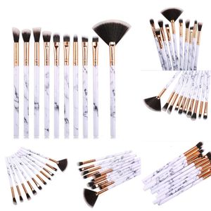 Nouveaux outils de beauté 10 brosses de motif en marbre set Big 5 Small Explosif Makeup Brushes Nouveau