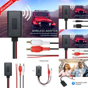 Nouveau Kit Bluetooth pour voiture, Module récepteur Bluetooth sans fil pour voiture, adaptateur AUX, son hi-fi, musique, récepteur Audio stéréo pour Interface 2RCA, ligne Audio