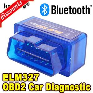 Nouveau Bluetooth ELM327 V2.1 V1.5 Auto OBD Scanner Lecteur de Code Outil De Diagnostic De Voiture Outil Super MINI ELM 327 Pour Android