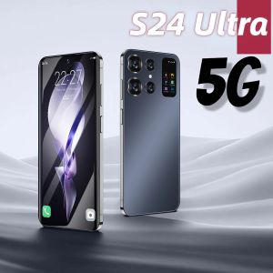 Nueva marca S24ULTRA 7.0HD Pantalla 16G+1T Smart Phone 8000MAH Android13 Celulare Dual SIM Face Desbloqueado NFC 5G Mobile Teléfono