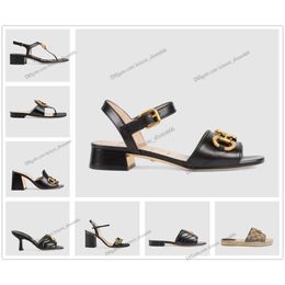 Nouvelle marque sandales série G Style classique détails parfait personnalisé tissu/cuir doublure en peau de mouton taille 35-42