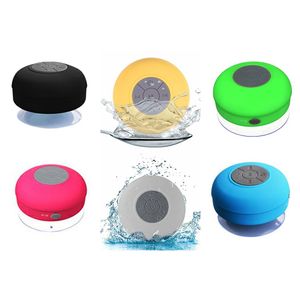 Nuevo BTS-06 Mini altavoz Bluetooth resistente al agua con ventosa Manos libres inalámbricas portátiles para llamadas Reproductor de música resistente al aguaMulticolor