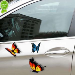 Nouveau motif papillon dessin animé autocollant de voiture, autocollant de décoration de pare-chocs de fenêtre de porte de moto automobile, accessoires de style de voiture universels