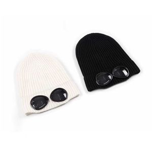 New C.P Autumn/Winter Couple Knitted Hat ins Fashion Street Hip Hop Pullover Goggles Woolen Cold Hat