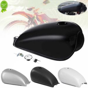 Nuevo tanque de gasolina Cafe Racer tanque de combustible de hierro Universal BOBBER para Suzuki GN125 GN fácil de instalar