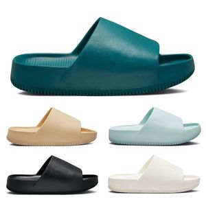 Nuevas sandalias de diseño de moda con diapositivas tranquilas Geode Teal Jade Ice Black Sesame Sail playa al aire libre para hombre mujer zapatilla