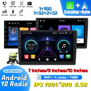 Nouvelle voiture Android 12 Radio universelle 10 pouces avec Wif Gps Navigation de voiture 2 Din lecteur Audio multimédia caméra de recul Usb/Aux