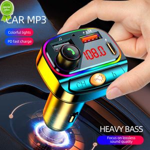 Nuevo coche Bluetooth 5,0 transmisor FM receptor inalámbrico reproductor de música Mp3 llamada con manos libres Dual USB tipo C 3.1A QC3.0 PD 20W carga rápida