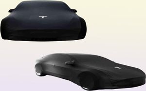 Coveurs de voitures neuves Soleil extérieur UV Snow Imperproof Protection de poussière pour Tesla Modèle 3 Y X S Accessoires de style noir High Quality W22038126505