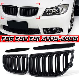 Neue Auto Front Niere Ersatz Gitter Für BMW 3 Serie E90 E91 320i 323i 328i 335i 2005 2006 2007 2008 Racing Grill Haube Augenlider