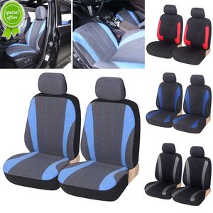 Nuevas fundas de asiento delantero de coche con malla de 3MM productos de coche cubierta de asiento lateral con empalme de tela azul para lada-VESTA para TOYOTA para vw-Golf