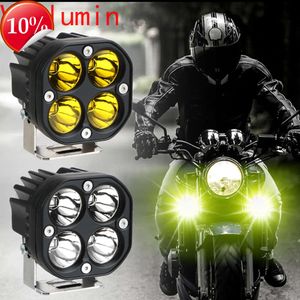 Nouvelle voiture LED lumière de travail jaune blanc étanche 40w carré véhicule tout-terrain SUV moto projecteur 3 pouces éclairage modifié lumières