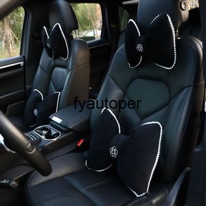 Nouveau siège de voiture Coussin d'oreiller Coussin mignon Velvet Colfeau d'oreiller lombaire Support Soft Support Coussin protecteur pour accessoires de voiture