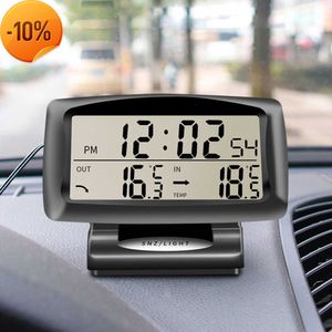 Termómetro de automóvil nuevo Reloj de alarma digital Auto Vehículos Auto Gasador de temperatura con Flight Electronics Reloj de reloj Reloj