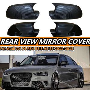 Nouveau couvercle de rétroviseur latéral en carbone pour ou Audi A4 S4 RS4 B8.5 A5 S5 2011-2015 ajouter un couvercle de capuchon de rétroviseur latéral accessoires de voiture