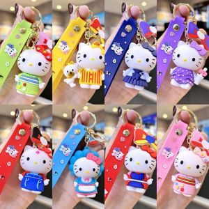 New Cat Couple Keychain Cat Pendant Doll Poll Pendant Gift Gift Wholesale Automotive Silicone Keychain