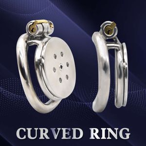 New CHASTE BIRD 316 Stainless Steel Super Small Cock Cage Arc Penis Ring Male Chastity Device Sexy Toys Prevent Extramarital Sexy