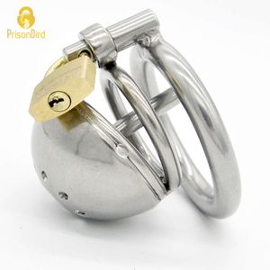 Nuevo Dispositivo de Castidad masculina de acero inoxidable CHASTE BIRD con tapón de catéter de uretra, jaula para pene, cinturón, anillo para pene, juguete Sexy BDSM A127