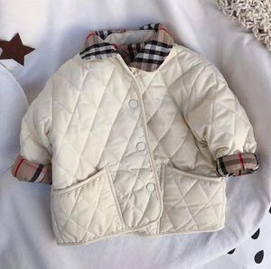 Vestes d'automne et d'hiver pour enfants, manteau double face pour filles, vêtements d'extérieur pour garçons, à la mode, vêtements pour bébés, A02, nouvelle collection