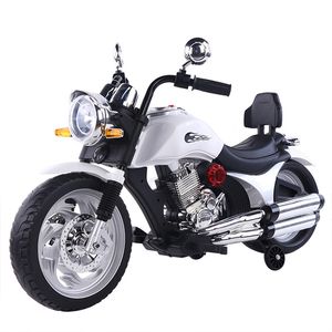 New Children's Electric Motorcycle Retro Models with Auxiliary Wheels Outdoor Toys Game Kids Car Vehicle for Kids Ride On