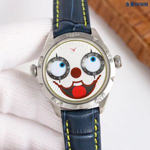 Nouveau clown luxe femmes montres importation Quartz Mouvement Saphir Cristal CNC Boîtier En Acier Inoxydable dame montre