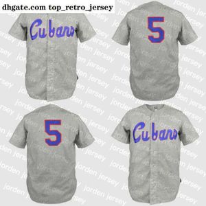 NUEVO College Wears Havana Cubans 1950 Road Jersey 100% bordado con doble costura Vintage Hombres Mujeres Jerseys de béisbol juveniles Custom Fr