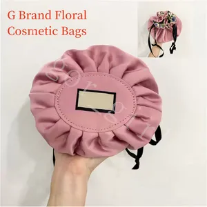 Nouveaux sacs à cosmétiques G Logo Floral Cases Violet Rouge Couleur Rouge À Lèvres Blush Cosmétique Sac Bundle Grande Capacité Expédition Rapide